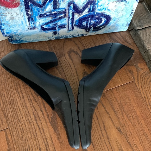 Walter Steiger Red Logo Vintage Designer Handmade Italian Leather Pumps Sz 38.5 - Picture 5 of 15